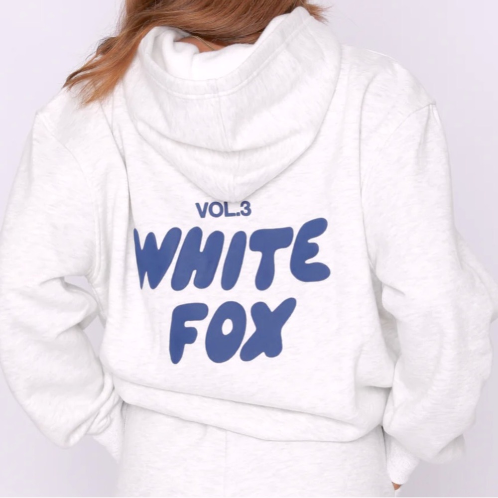 White fox hoodie